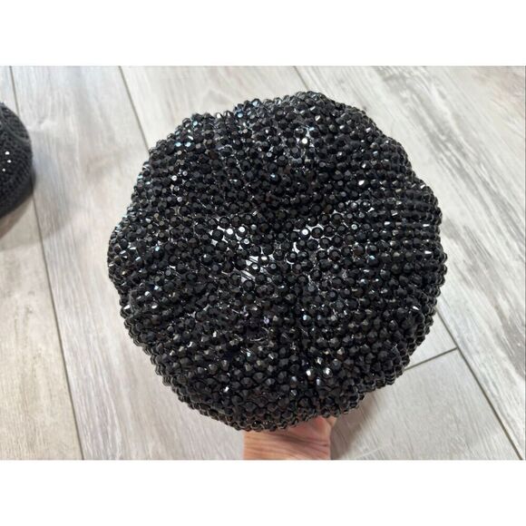 Black Diamond Bling Pumpkin And Cauldron Halloween Decorations - Picture 4 of 10